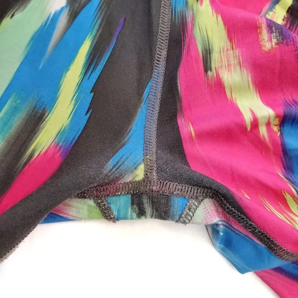 Puma | Bright Neon Abstract Rainbow Leggings